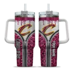 personalized cleveland cavaliers leopard zipper wine curved tumbler best selling 1.webp