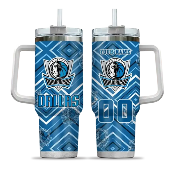 personalized dallas mavericks bold diamonds blue curved tumbler best selling 1.webp