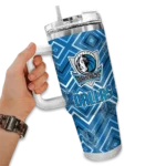 personalized dallas mavericks bold diamonds blue curved tumbler best selling 1.webp