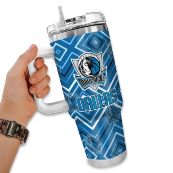 personalized dallas mavericks bold diamonds blue curved tumbler fashion forward 1.webp
