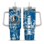 personalized dallas mavericks burst swirl blue curved tumbler best selling 1.webp