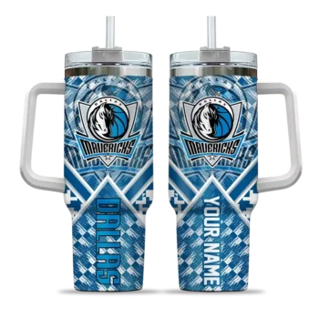 personalized dallas mavericks chevron angle blue curved tumbler best selling 1.webp