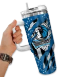 personalized dallas mavericks claw cut blue black curved tumbler best selling 1.webp