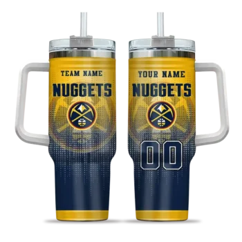 personalized denver nuggets gradient dots blue curved tumbler best selling 1.webp