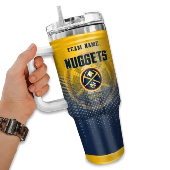 personalized denver nuggets gradient dots blue curved tumbler fashion forward 1.webp