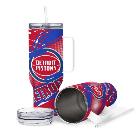 personalized detroit pistons abstract paths red curved tumbler high quality 1.webp