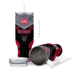personalized detroit pistons arrow armor red black curved tumbler best selling 1.webp