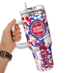personalized detroit pistons camo mashup red white curved tumbler best selling 1.webp