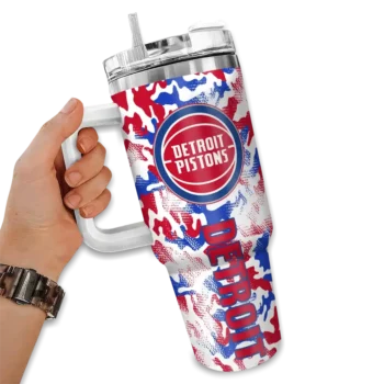 personalized detroit pistons camo mashup red white curved tumbler fashion forward 1.webp