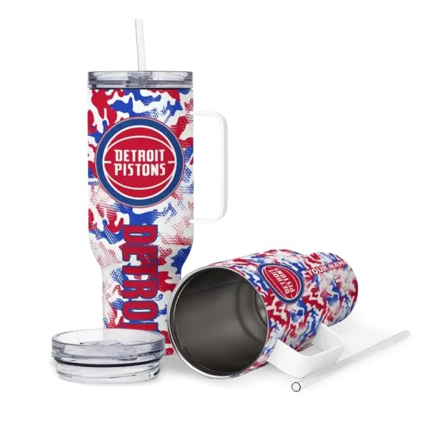 personalized detroit pistons camo mashup red white curved tumbler high quality 1.webp