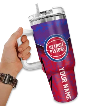 personalized detroit pistons chevron stripe red curved tumbler fashion forward 1.webp