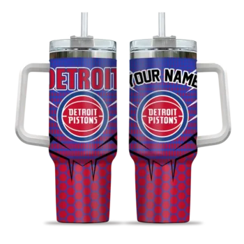 personalized detroit pistons hex texture red curved tumbler best selling 1.webp