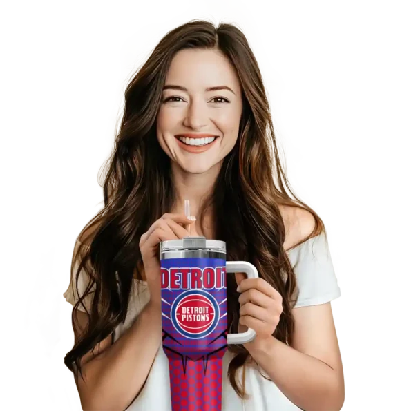 personalized detroit pistons hex texture red curved tumbler premium grade 1.webp