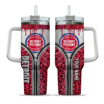 personalized detroit pistons leopard zipper red curved tumbler best selling 1.webp