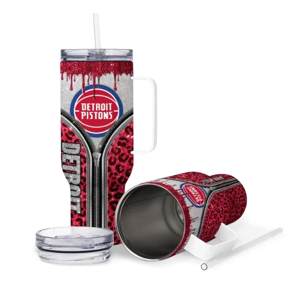 personalized detroit pistons leopard zipper red curved tumbler high quality 1.webp