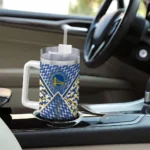 personalized golden state warriors chevron angle blue curved tumbler best selling 1.webp