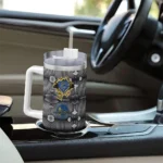personalized golden state warriors superman shield blue gray curved tumbler best selling 1.webp