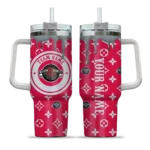 personalized houston rockets bullseye drips red curved tumbler best selling 1.webp