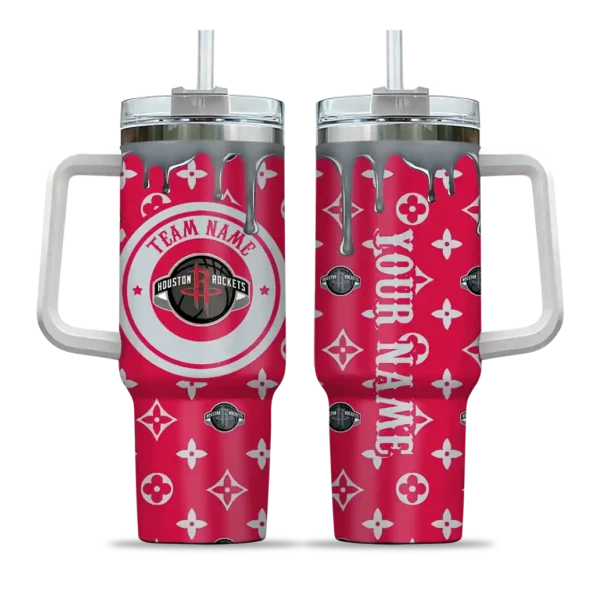 personalized houston rockets bullseye drips red curved tumbler best selling 1.webp