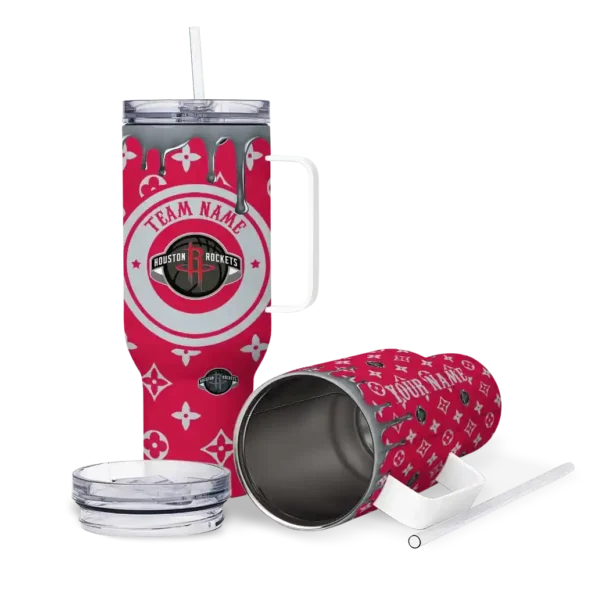 personalized houston rockets bullseye drips red curved tumbler high quality 1.webp