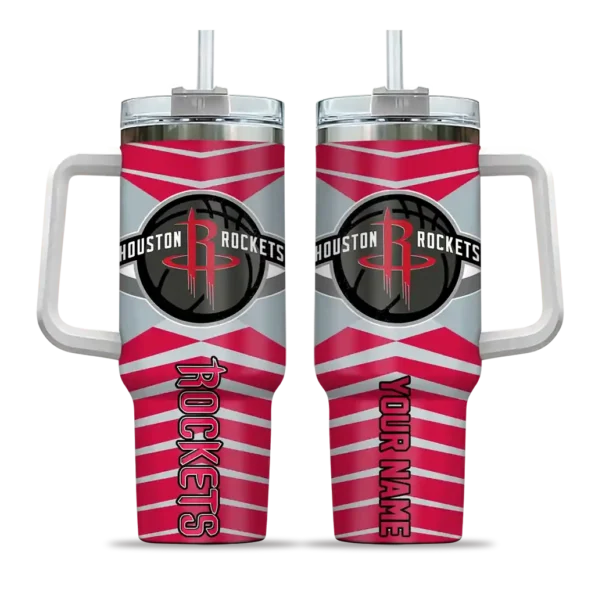 personalized houston rockets chevron layers red curved tumbler best selling 1.webp