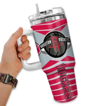 personalized houston rockets chevron layers red curved tumbler fashion forward 1.webp
