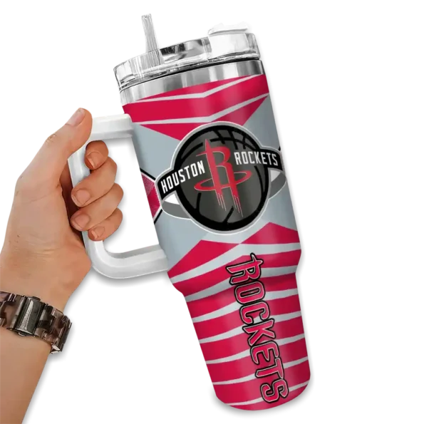 personalized houston rockets chevron layers red curved tumbler fashion forward 1.webp