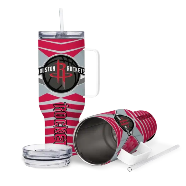personalized houston rockets chevron layers red curved tumbler high quality 1.webp