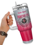 personalized houston rockets gradient dots red curved tumbler best selling 1.webp
