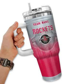 personalized houston rockets gradient dots red curved tumbler fashion forward 1.webp