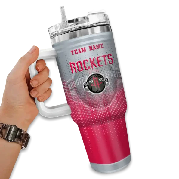 personalized houston rockets gradient dots red curved tumbler fashion forward 1.webp