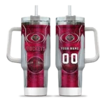 personalized houston rockets hexagon armor red curved tumbler best selling 1.webp