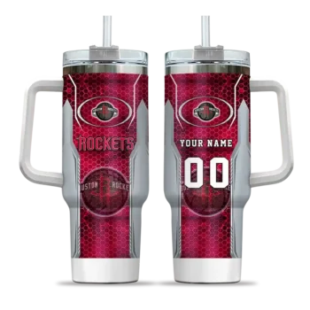 personalized houston rockets hexagon armor red curved tumbler best selling 1.webp