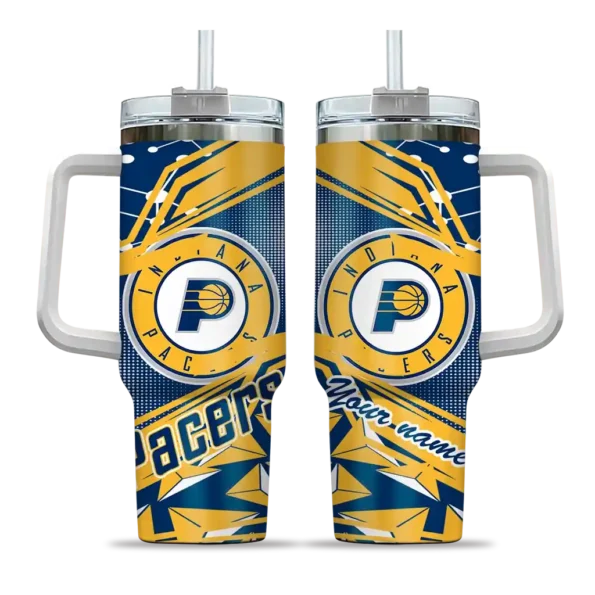 personalized indiana pacers abstract paths blue curved tumbler best selling 1.webp