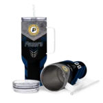 personalized indiana pacers arrow armor blue black curved tumbler best selling 1.webp