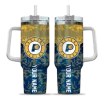 personalized indiana pacers chevron stripe blue curved tumbler best selling 1.webp