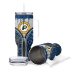 personalized indiana pacers leopard zipper blue curved tumbler best selling 1.webp
