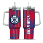 personalized los angeles clippers burst swirl red curved tumbler best selling 1.webp