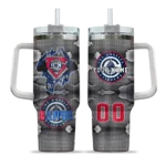 personalized los angeles clippers superman shield red gray curved tumbler best selling 1.webp