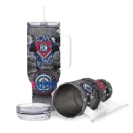 personalized los angeles clippers superman shield red gray curved tumbler best selling 1.webp