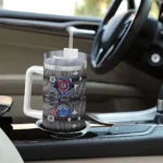 personalized los angeles clippers superman shield red gray curved tumbler best selling 1.webp
