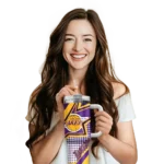 personalized los angeles lakers arrow burst purple curved tumbler best selling 1.webp