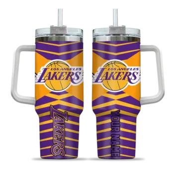personalized los angeles lakers chevron layers purple curved tumbler best selling 1.webp