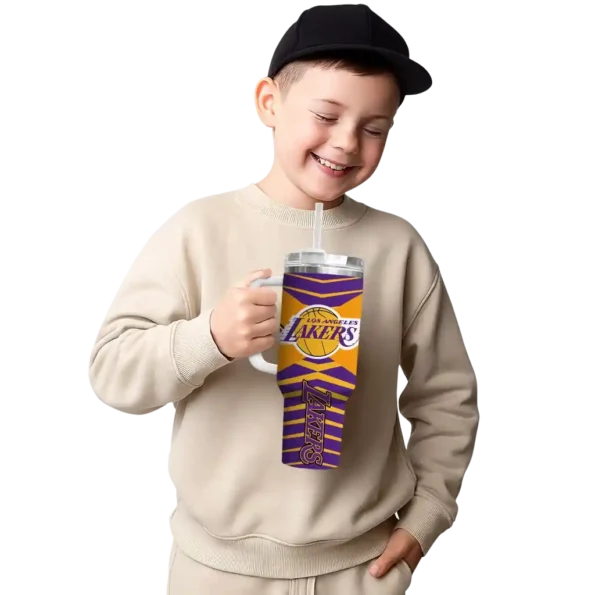personalized los angeles lakers chevron layers purple curved tumbler latest model 1.webp