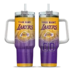 personalized los angeles lakers gradient dots purple curved tumbler best selling 1.webp