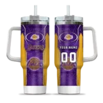 personalized los angeles lakers hexagon armor purple curved tumbler best selling 1.webp