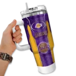 personalized los angeles lakers hexagon armor purple curved tumbler best selling 1.webp