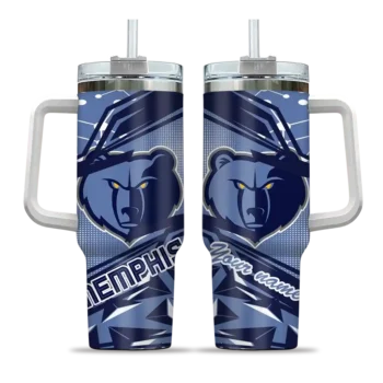 personalized memphis grizzlies abstract paths blue curved tumbler best selling 1.webp