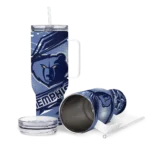 personalized memphis grizzlies abstract paths blue curved tumbler best selling 1.webp