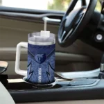 personalized memphis grizzlies chevron stripe blue curved tumbler best selling 1.webp